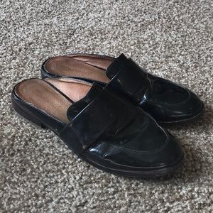 Madewell Slip On Black Mules/Loafer Shoes Size 7.5